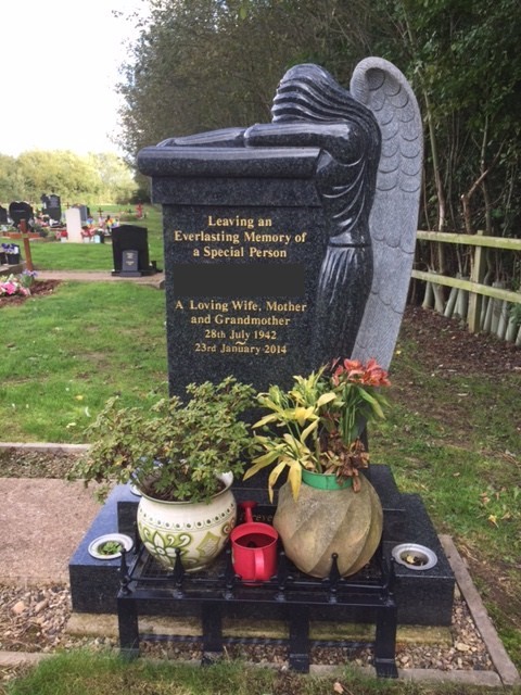 Angel Headstone Woodlands Angel Headstone Woodlands