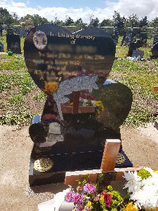 Recent Gravestone in Sutton New Hall Recent Gravestone in Sutton New Hall